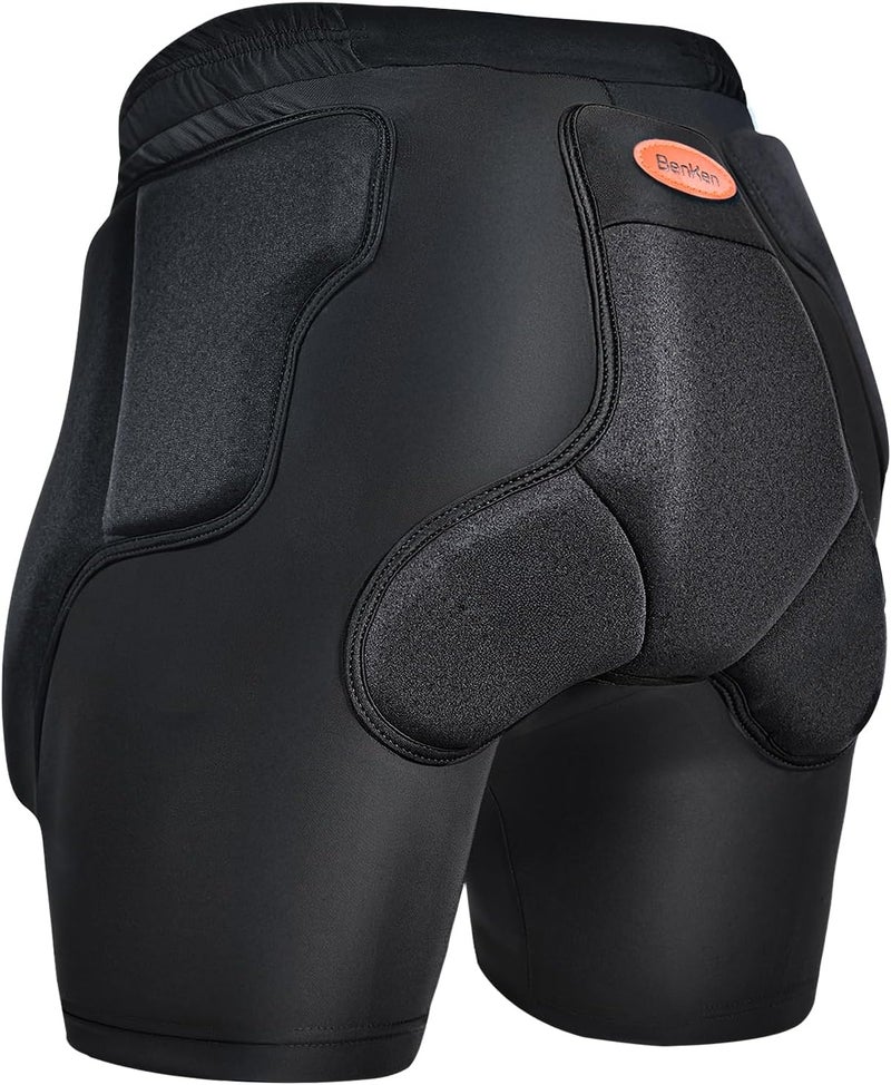 BenKen Ski Butt Protection Shorts - Anti-Collision Ski Protective Equipment, Impact Resistant Protective Padded Shorts, Stretch Lycra for Skateboarding, Skiing, Cycling, Men/Women - Image 1